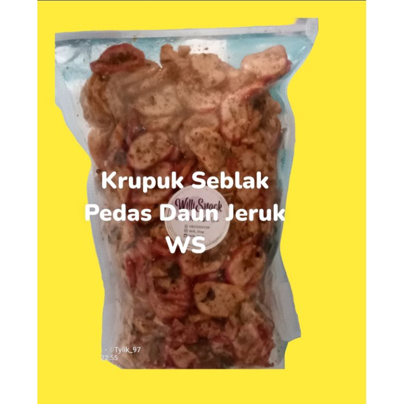 

KRUPUK SEBLAK VIRAL| PEDAS DAUN JERUK| KRUPUK SEBLAK 500gr & 1kg BEST SELLER (COD) WilliSnack