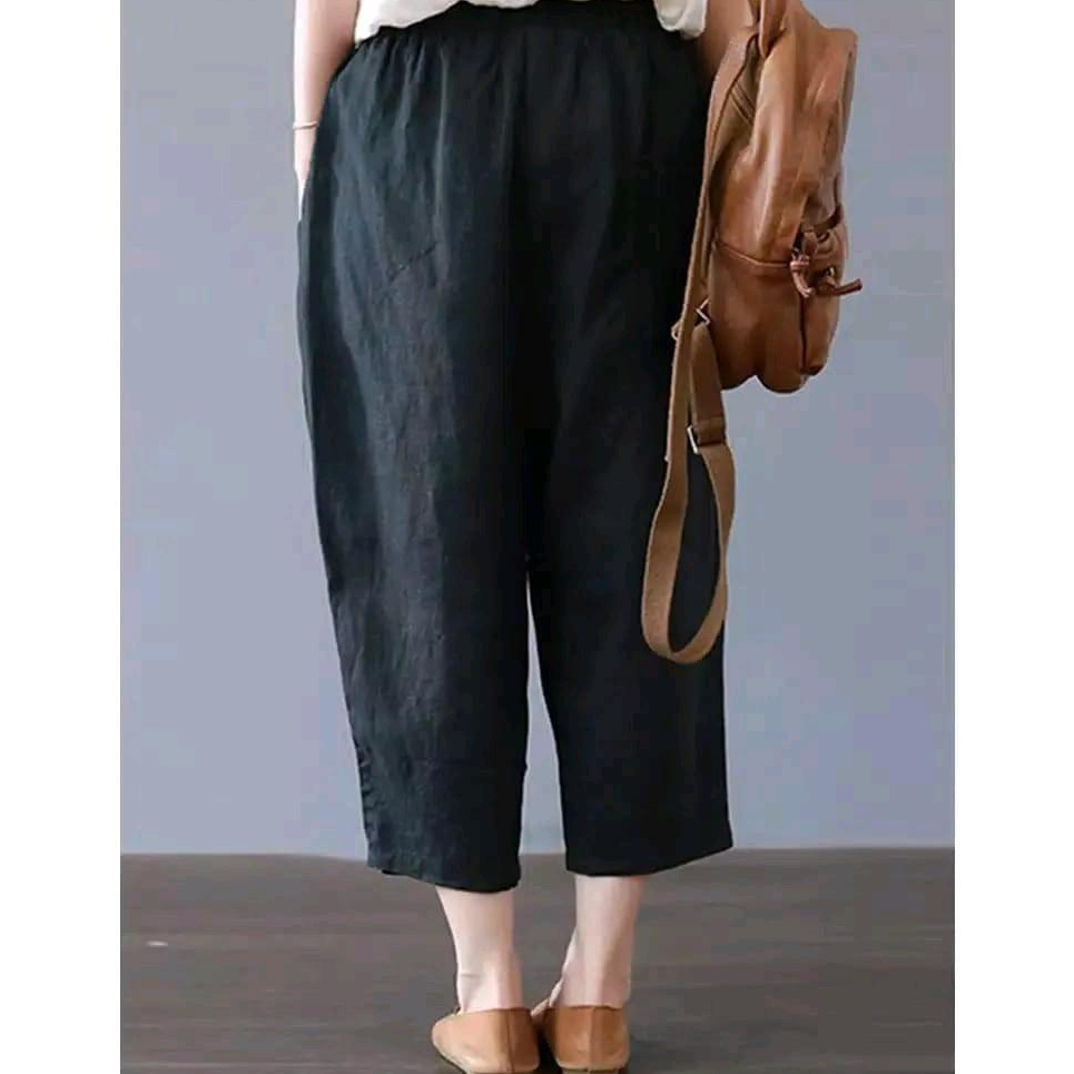 Celana Kurea / Sasha Pants Bahan Katun Twill Melar / Kulot Katun