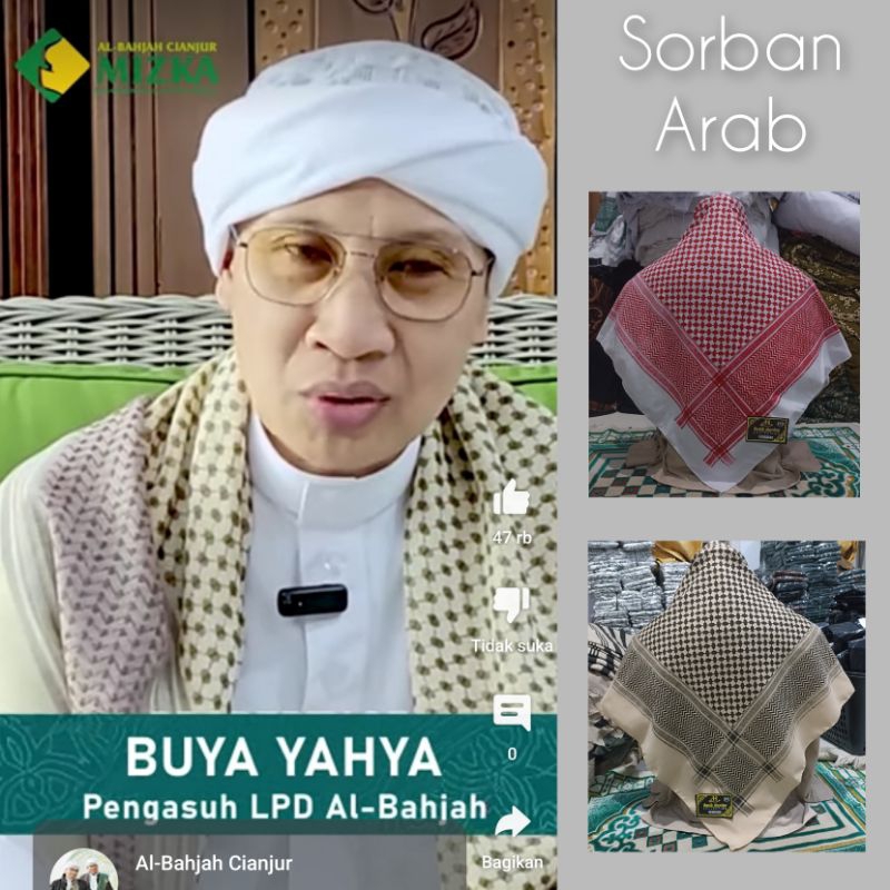 Sorban Haji Persegi Sorban Arab Sorban Batik Terompah Persegi