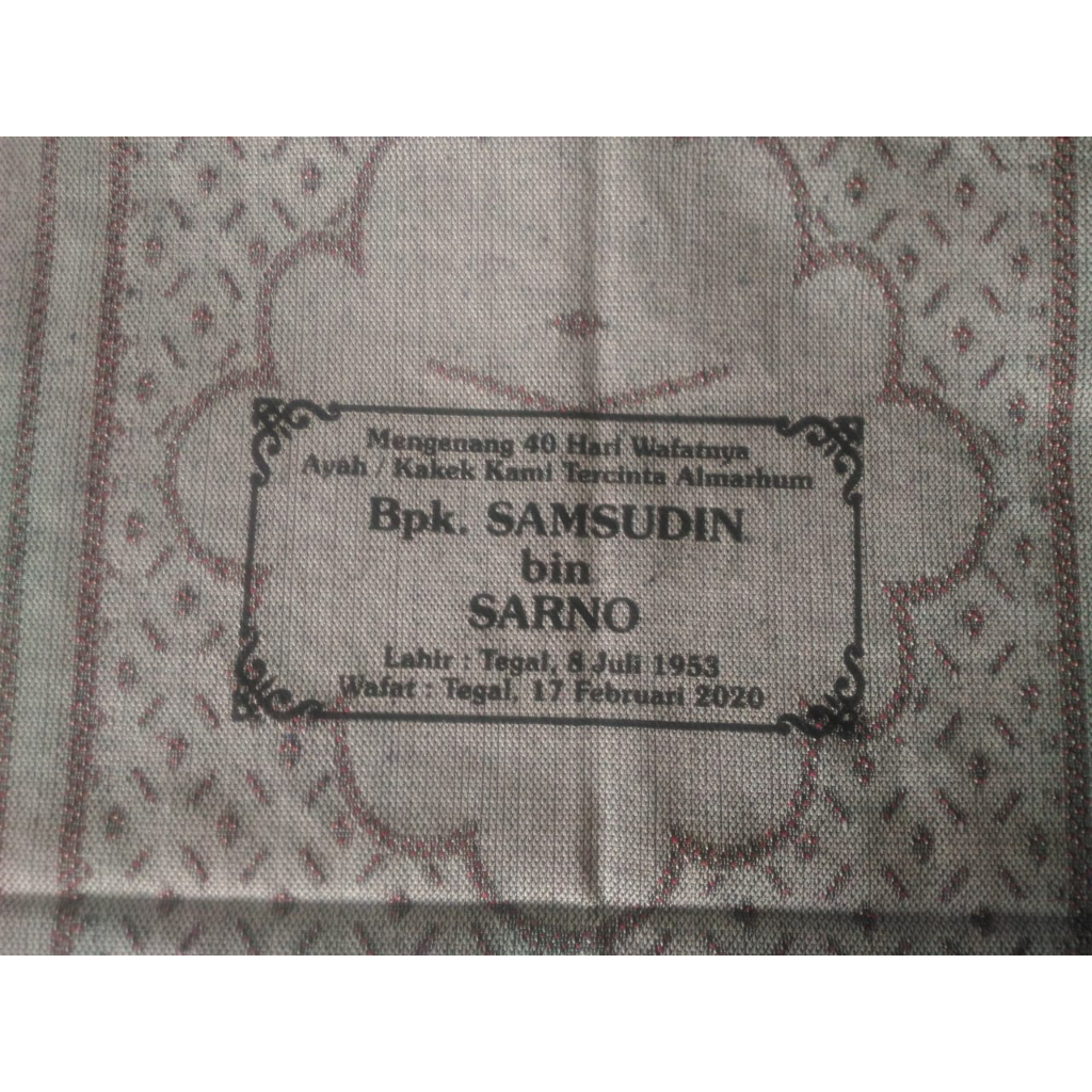 GROSIR/SABLON Sajadah Gokkusagi Besar 65x105cm [60pcs]