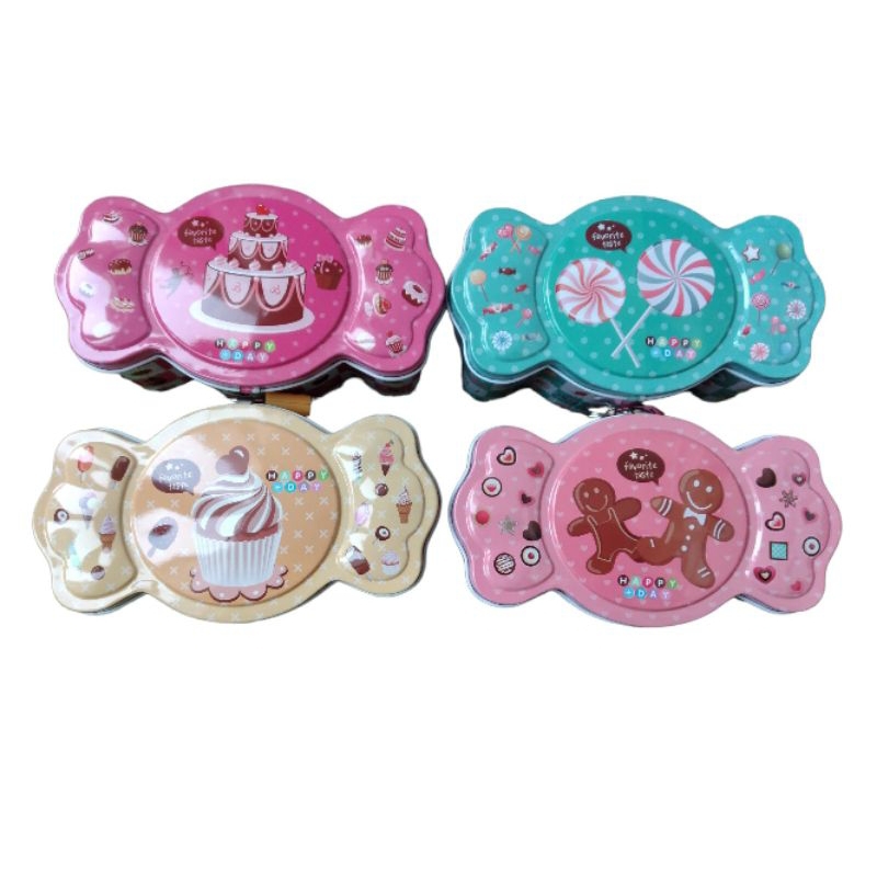 Celengan gembok permen / celengan kaleng gembok candy permen