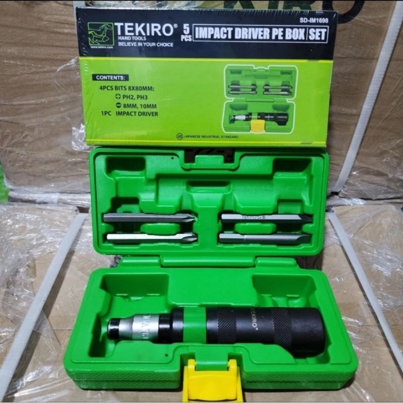 OBENG KETOK TEKIRO 5 PCS IMPACT DRIVER SET 5 PCS TEKIRO