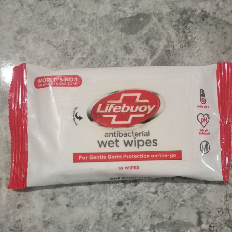 Lifebuoy Antibacterial Wet Wipes 10's