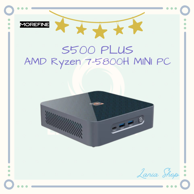 MOREFINE S500 PLUS - AMD Ryzen 7-5800H MINI PC