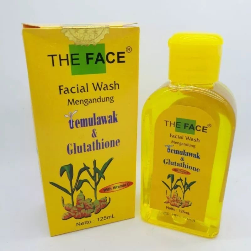 THE FACE Temulawak Facial Wash with Glutathione 125ml