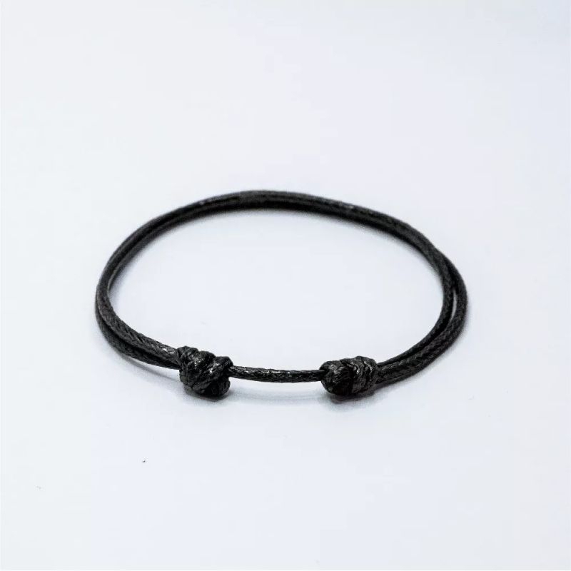 Y1403 - Gelang hitam polos pria wanita lucu (1 pcs)