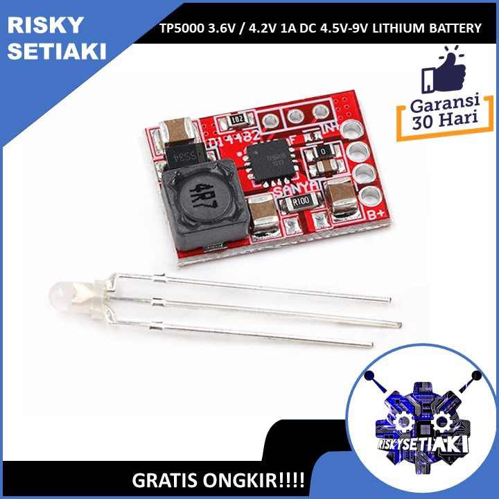 TP5000 3.6V / 4.2V 1A DC 4.5V-9V LITHIUM BATTERY CHARGER MODULE