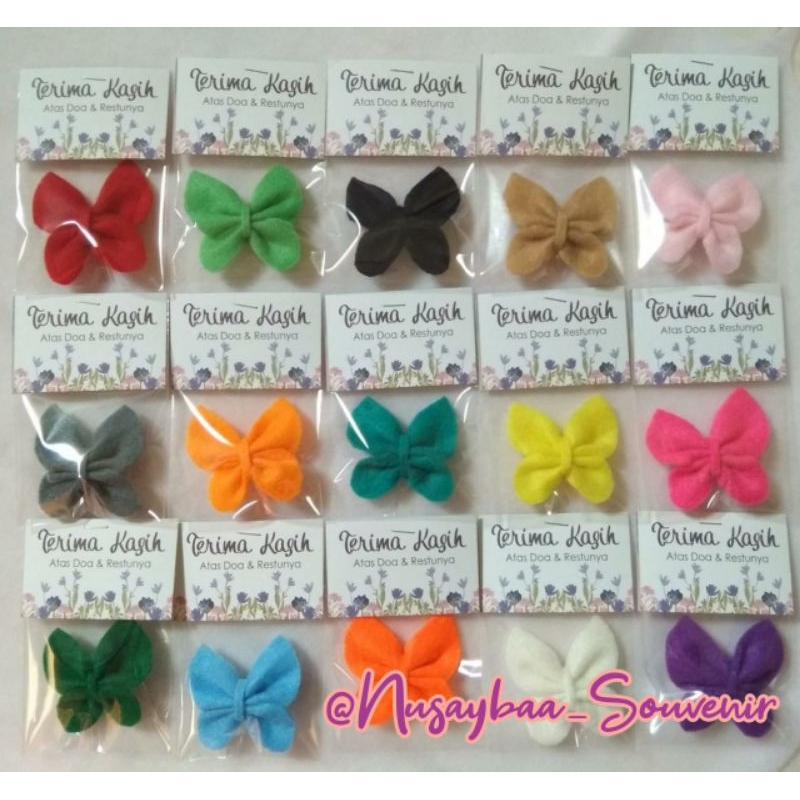 Bros / Bros Kupu-kupu / Bros Hijab / Bros Cantik / Souvenir/ Souvenir Pernikahan/ Souvenir Murah/ So