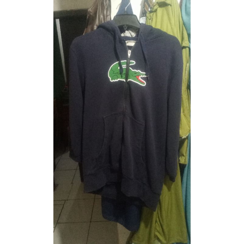 hoodie zipper lacoste