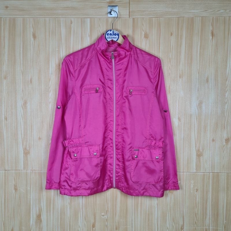 jaket tipis sports WOLSEY wanita cewek parasut olahraga
