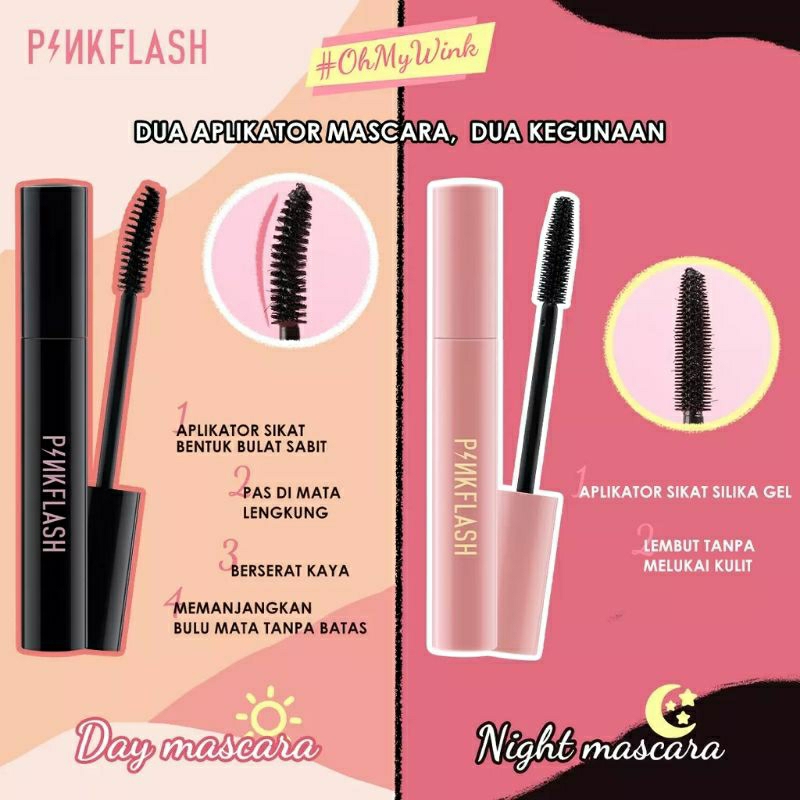 Pinkflash Waterproof Mascara Volumezing Lasting Maskara