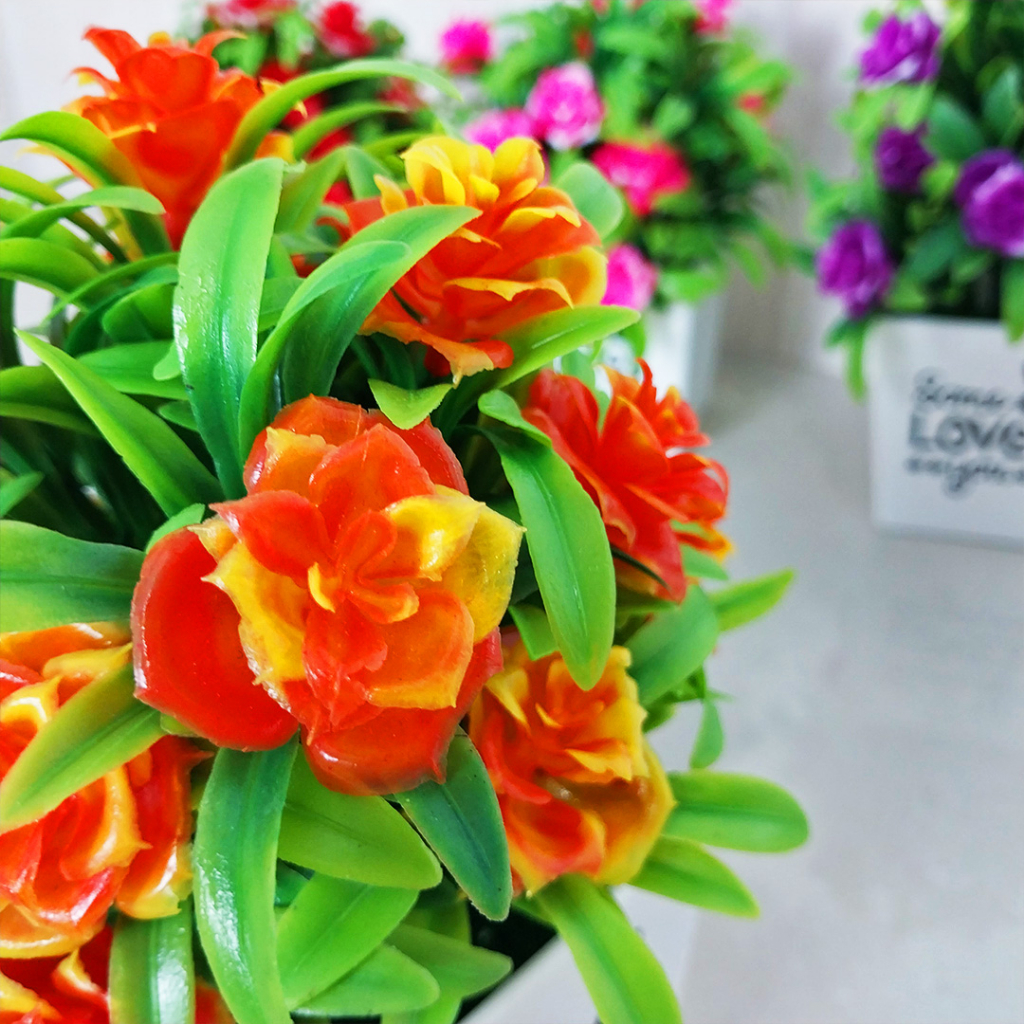 Tanaman Hias Plastik Ornamen Bunga Plastik Dekorasi Rumah Satu7an PBP12