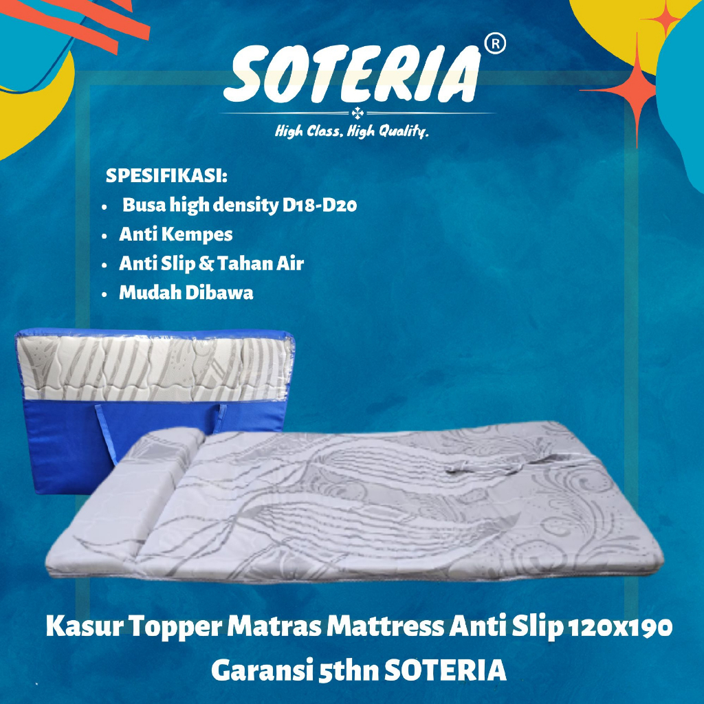 [FREE ONGKIR &amp; BISA COD] Kasur lipat Bantalan Busa Lembut Premium + Tas / Kasur Travel / Travel Bed Minimalist Simple / Kasur Gulung Lantai / Kasur Anak Kost Anti Kempes Anti Debu 120x190 SOTERIA