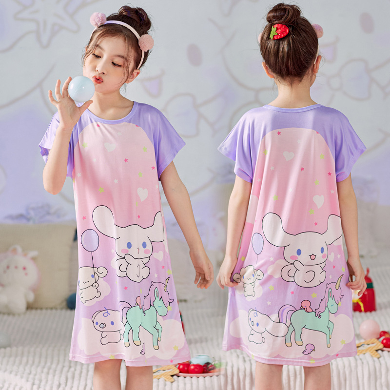 BV.ID BT1146 Baju Tidur Anak Model Daster Anak Perempuan Cewek Motif Kartun Lucu Import