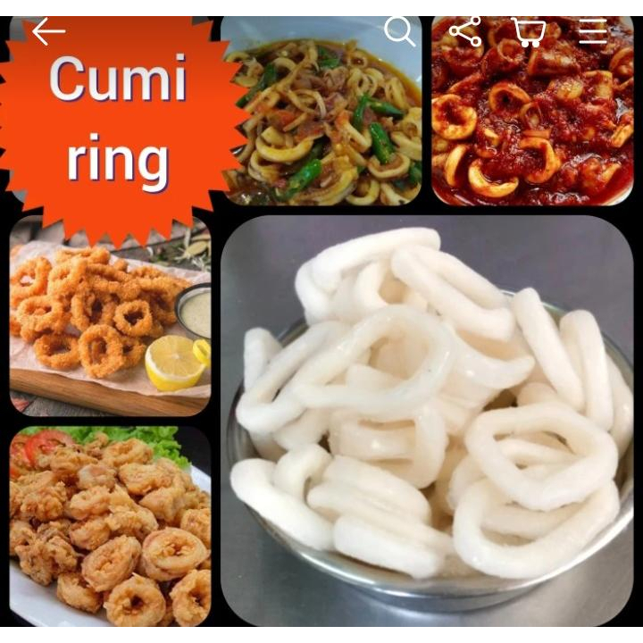 

Cumi Ring/ Cumi Ring Frozen/ Squid Ring Import/ Calamari Ring 1kg