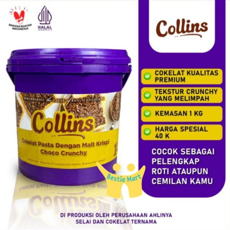 

Collins Dip Glaze Choco Crunchy Coklat Tiramisu Milk Greentea Cheese 1kg