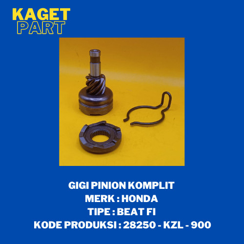 GIGI SELAH PINION MERK HONDA TIPE BEAT FI ( 28250-KZL - 900 )