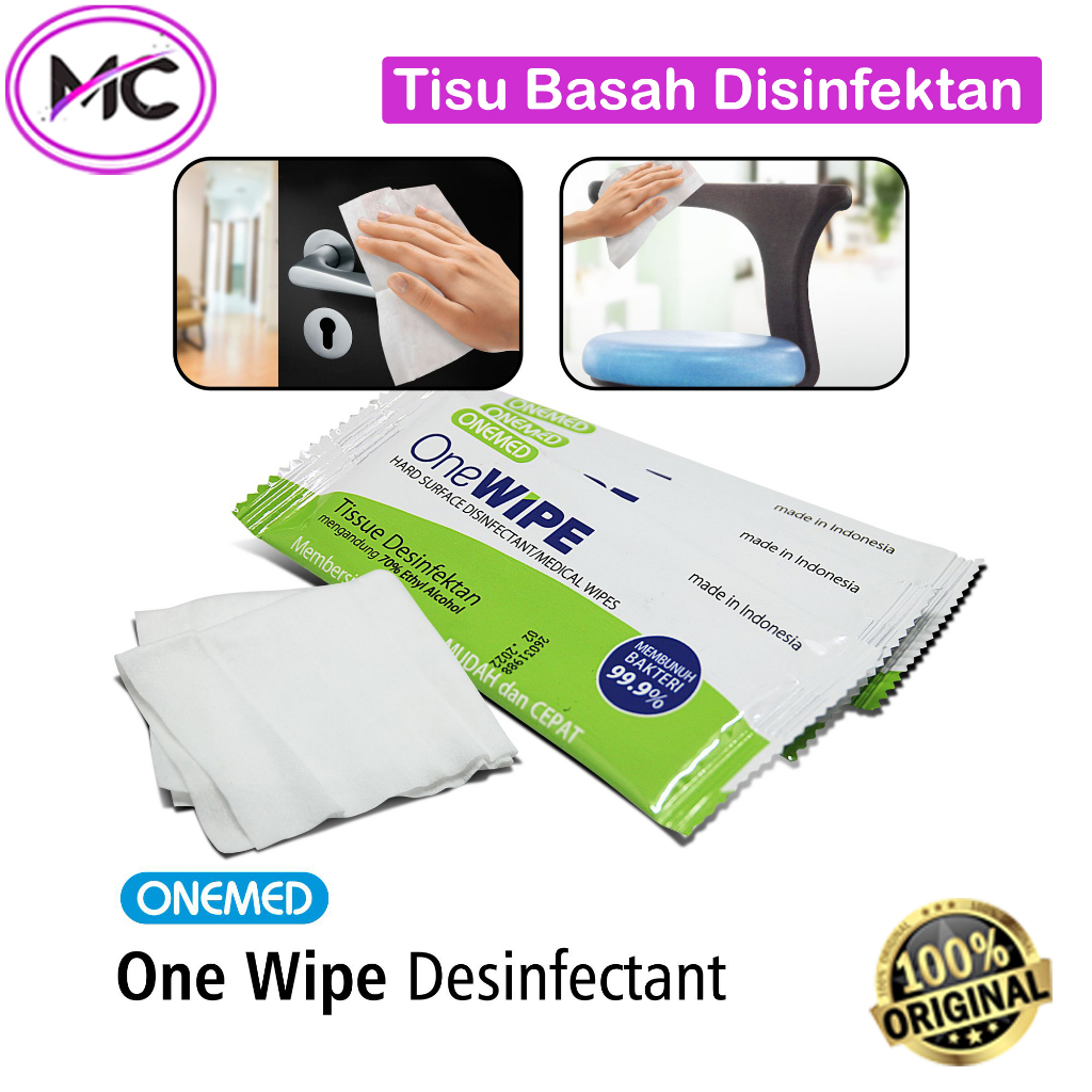 Tisu Basah Disinfektan Tissue Anti Bakterial Tissu Alkohol Pembersih