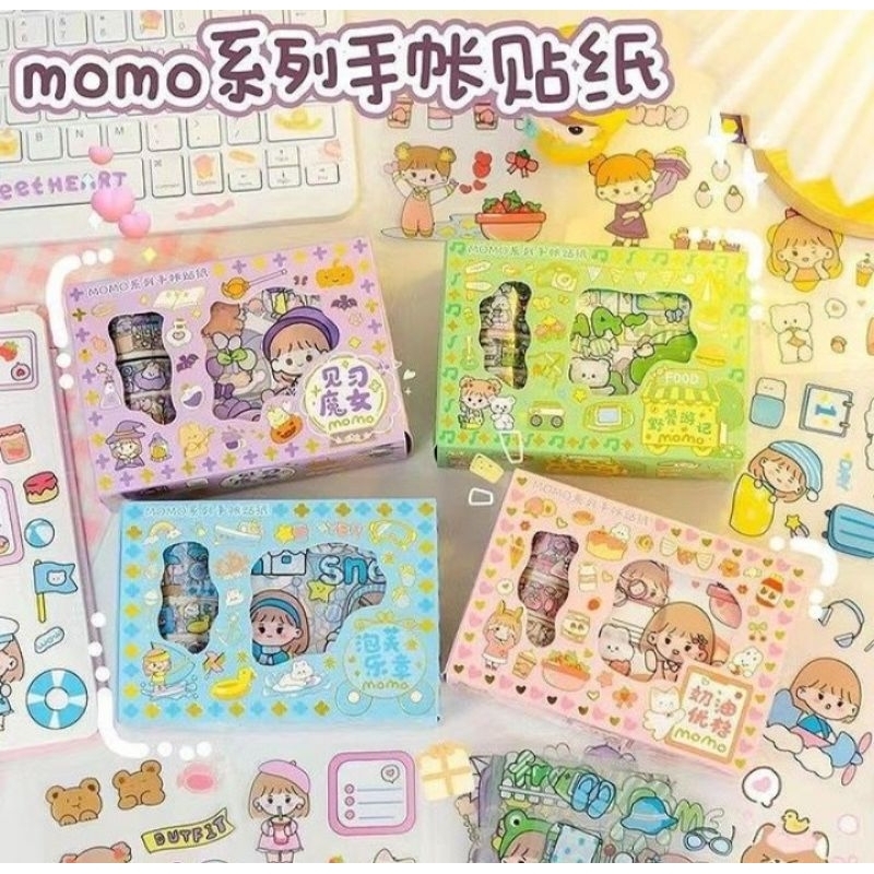 

stiker momo roll/ pak