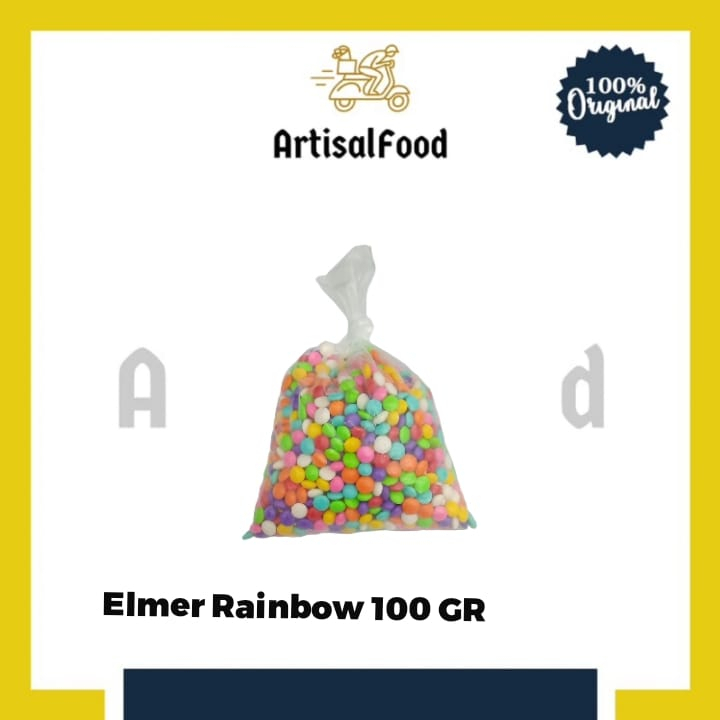 ELMER RAINBOW CHOCO CHIPS 100gr TIMB coklat chocochips