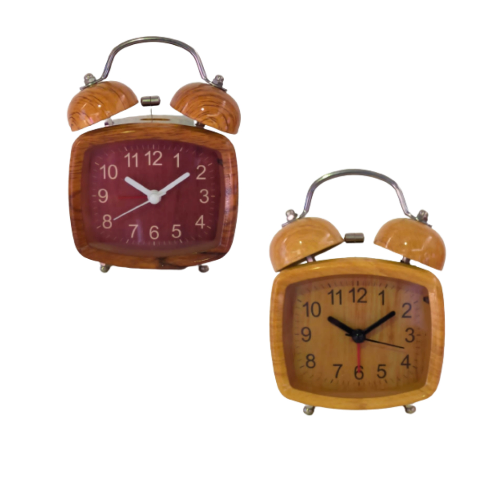 Jam weker kring kayu alarm kring Jam beker tipe 28377 Jam asthetic murah Jam meja
