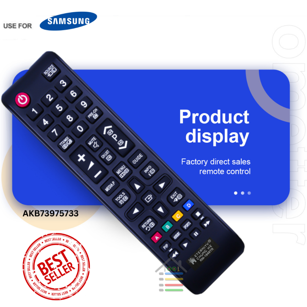 REMOTE REMOT TV SAMSUNG UNIVERSAL LCD LED DIGITAL TV RM1849TR DUS