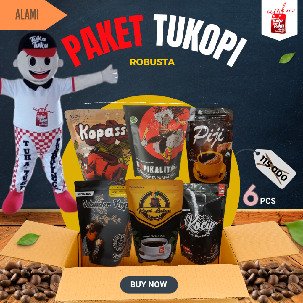 

PAKET MURAH TUKOPI KOPI ROBUSTA (6pcs) HEMAT