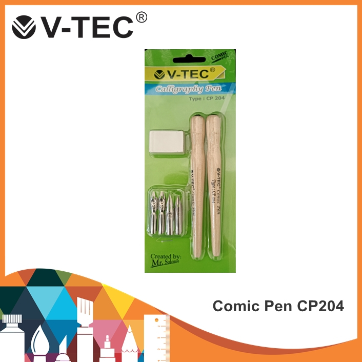

V-Tec Comic Pen CP204 / Calligraphy Pen / Pena Kaligrafi