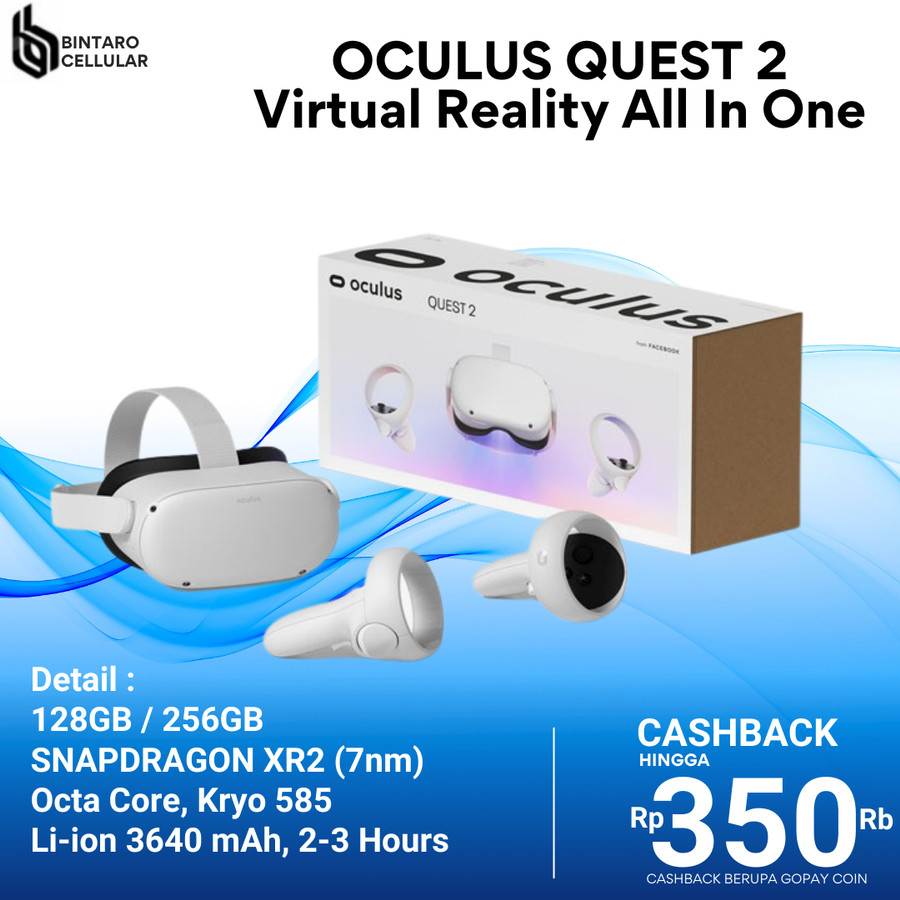 OCULUS QUEST 2 128GB ADVANCED GAMING VR - Virtual Realty All In One