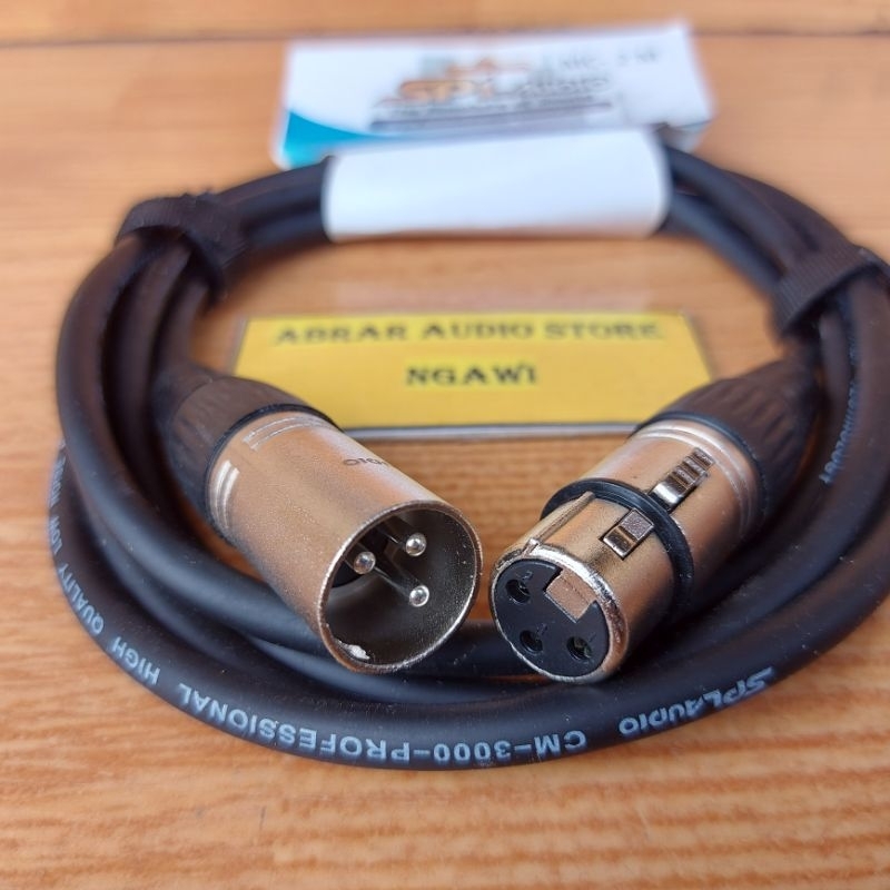 Kabel SPL MC-2M / Kabel Microphone SPL Lengkap Jack