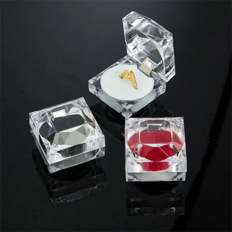 KOTAK CINCIN ACRYLIC MACAM-MACAM MOTIF/HARGA/BKS/12 &amp; 20 PCS