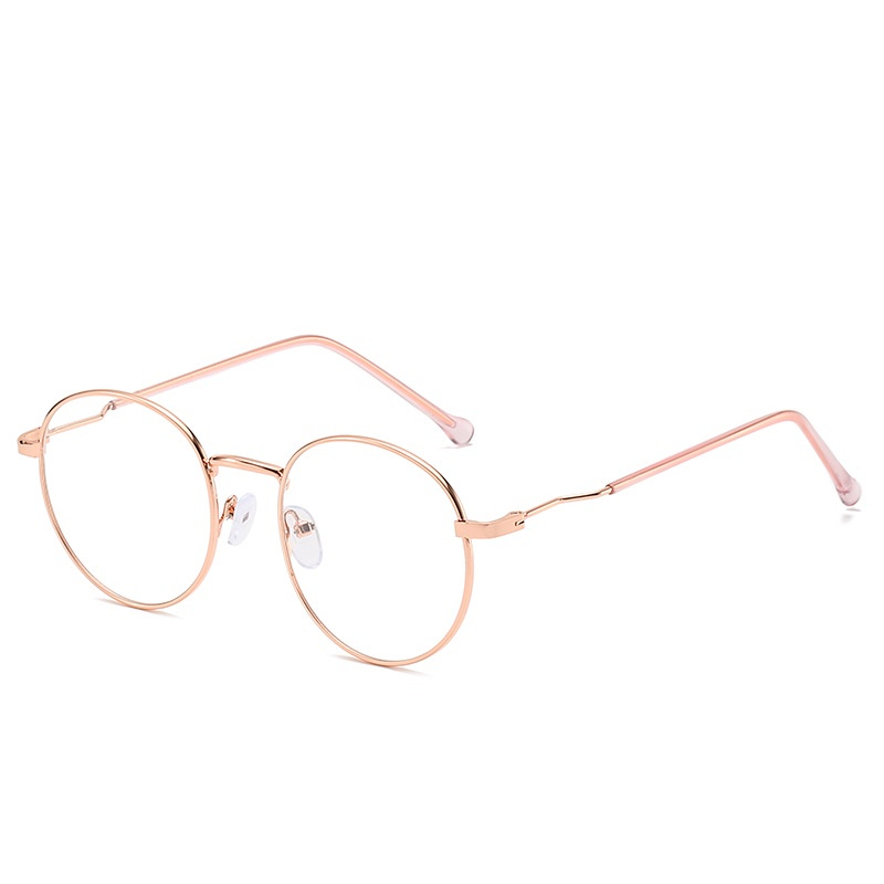 •YF• KC096 Kacamata Wanita Lensa Rangka Transparan Retro Vintage Metal Frame Eyeglasses cod