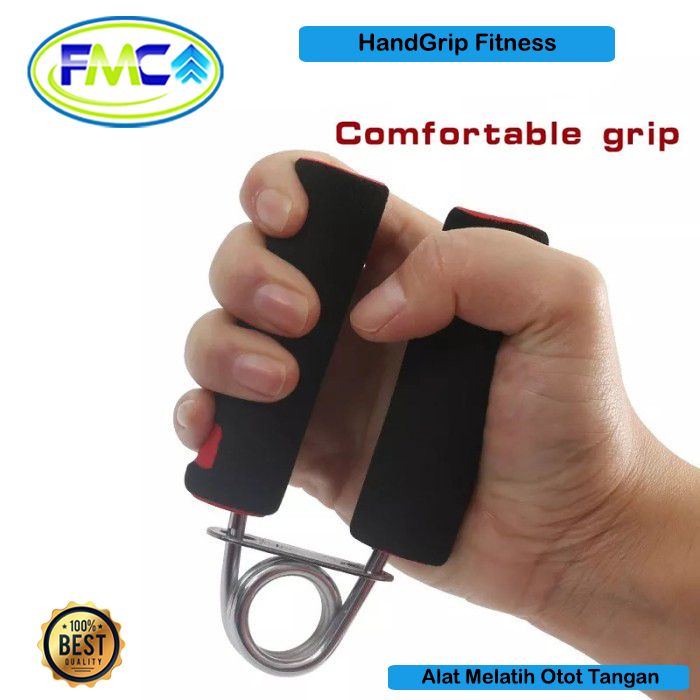 Hand Grip Fitnes Handgrip Gagang Busa Mini Alat Olahraga Melatih Kekuatan Otot Tangan