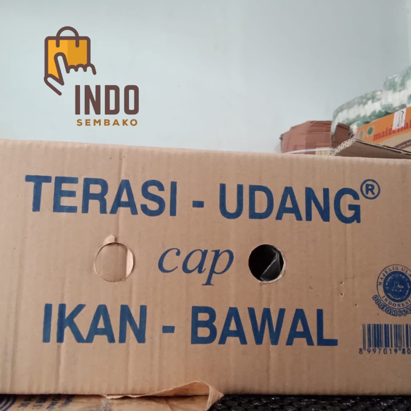 terasi udang cap ikan bawal dus / terasi bawal isi 30 pak x 5pcs