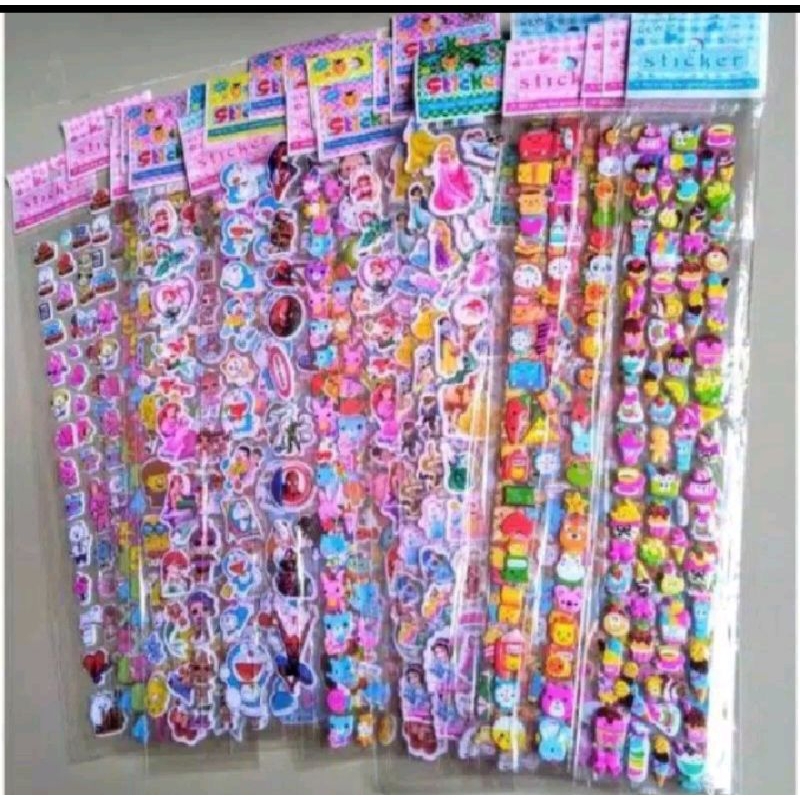 

ISI 120 PCS STIKER TIMBUL PANJANG 3D (SUDAH CAMPUR GAMBAR)