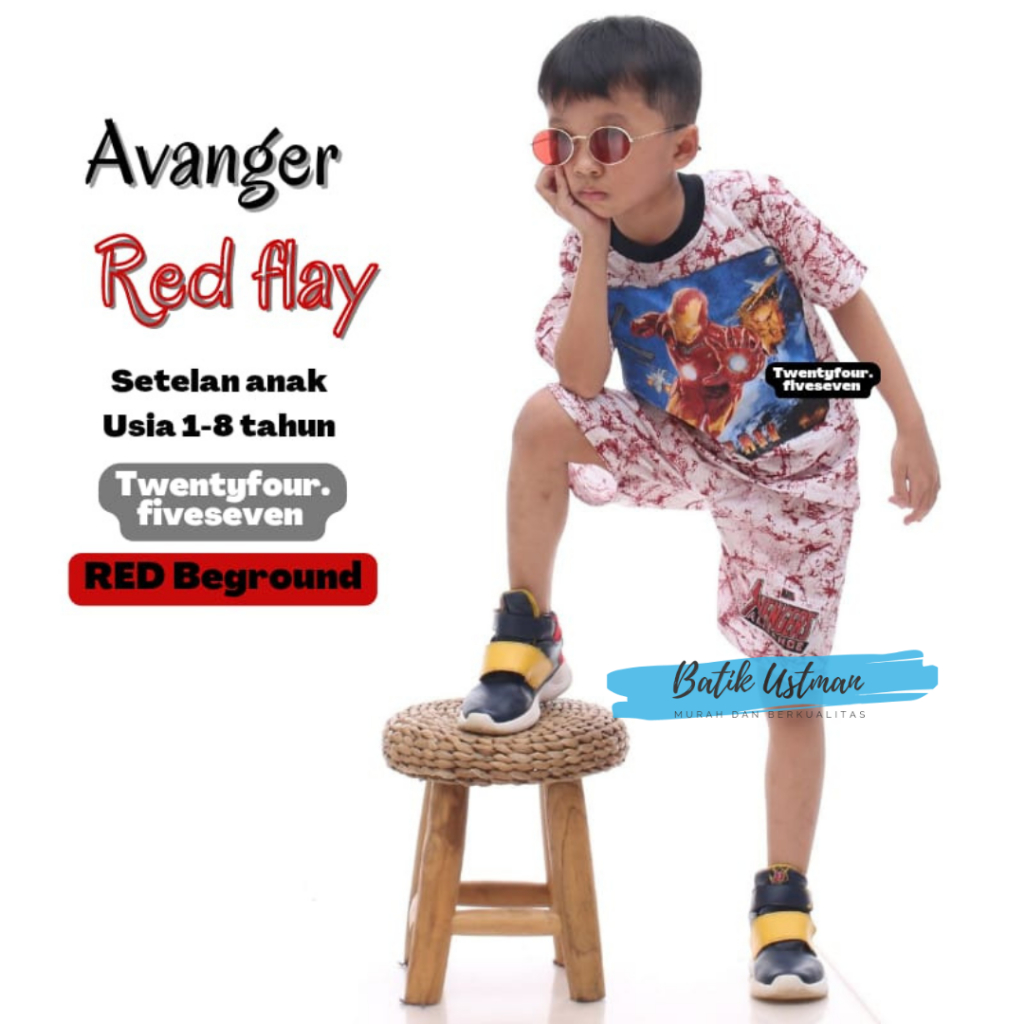 Setelan Kaos Karakter Super Hero Anak Laki laki dan Perempuan Usia 1-8 Tahun Murah Terbaru Baju Avangers Spiderman Batman Ironman