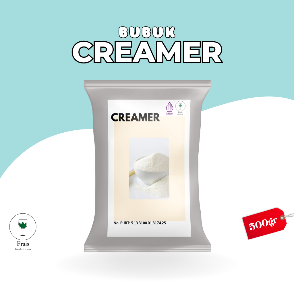 

CREAMER BUBUK 500GR / KRIMER BUBUK / CREAMER NON DIARY / CREAMER POWDER / BUBUK KRIMER CAMPURAN MINUMAN