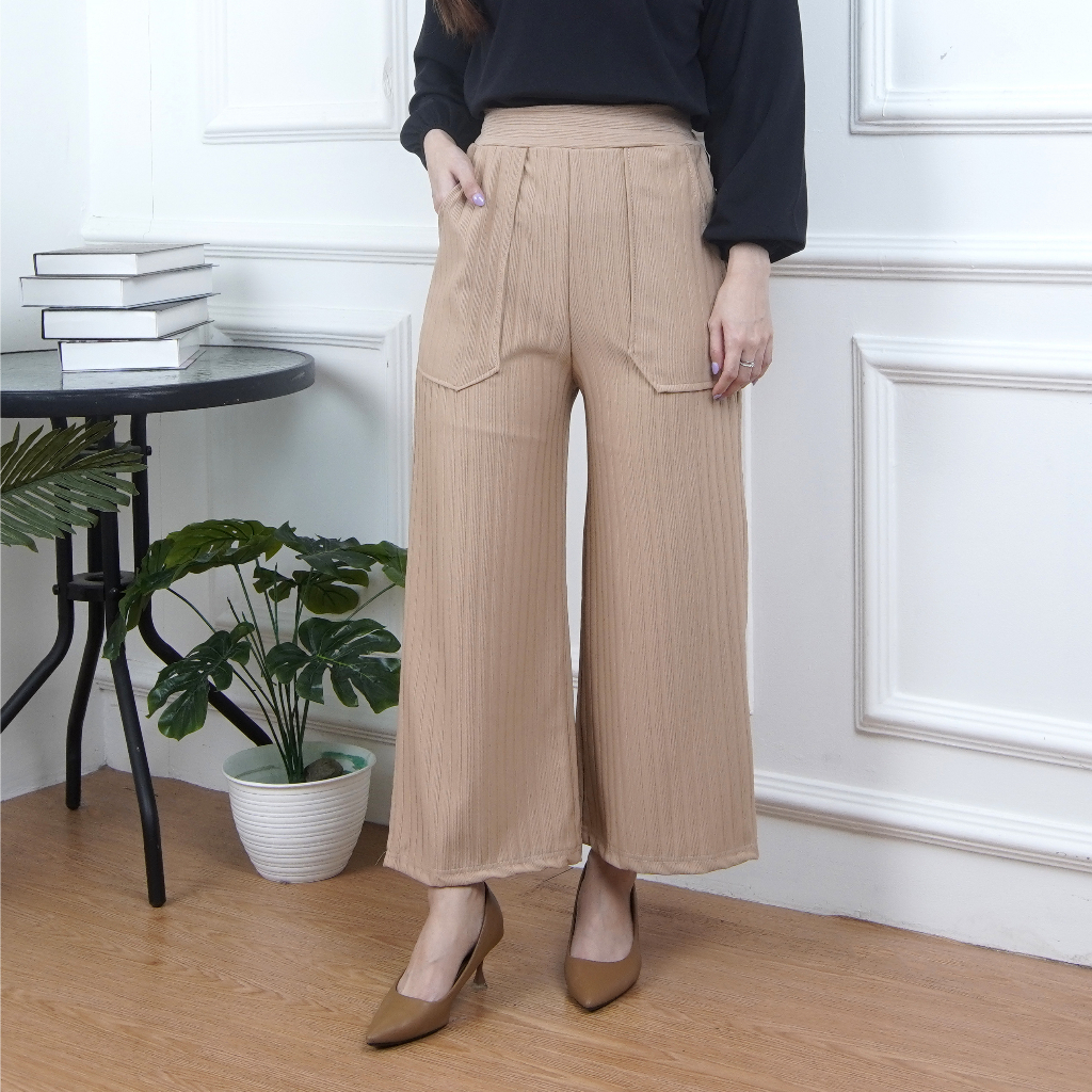 KARINA PANTS WANITA / KULOT KNIT - CELANA KULOT WANITA