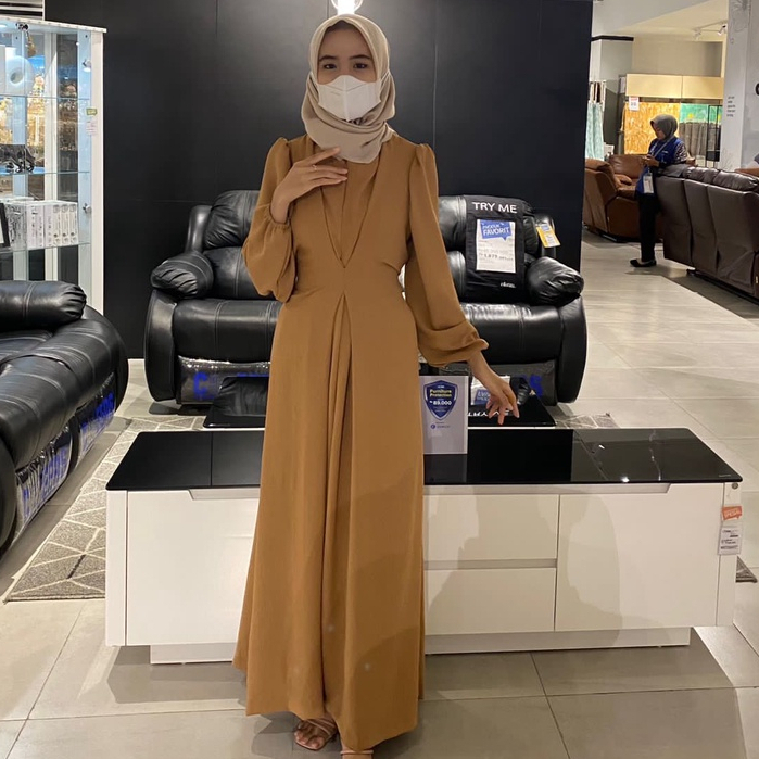 Dress Novia Hijab Fashion Baju Lebaran 2023