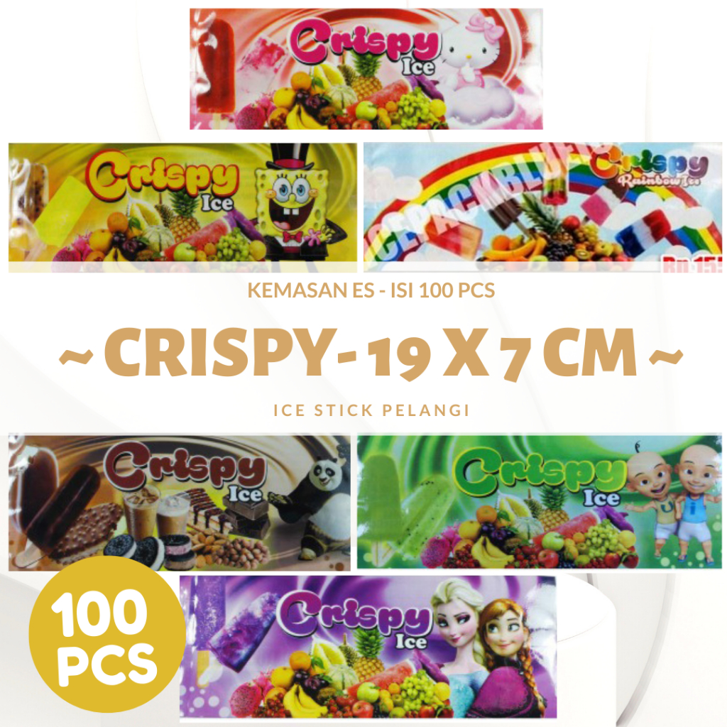 BUNGKUS ES KRIM STIK LAPIS COKLAT / PLASTIK ES KRIM / PLASTIK ES UKURAN