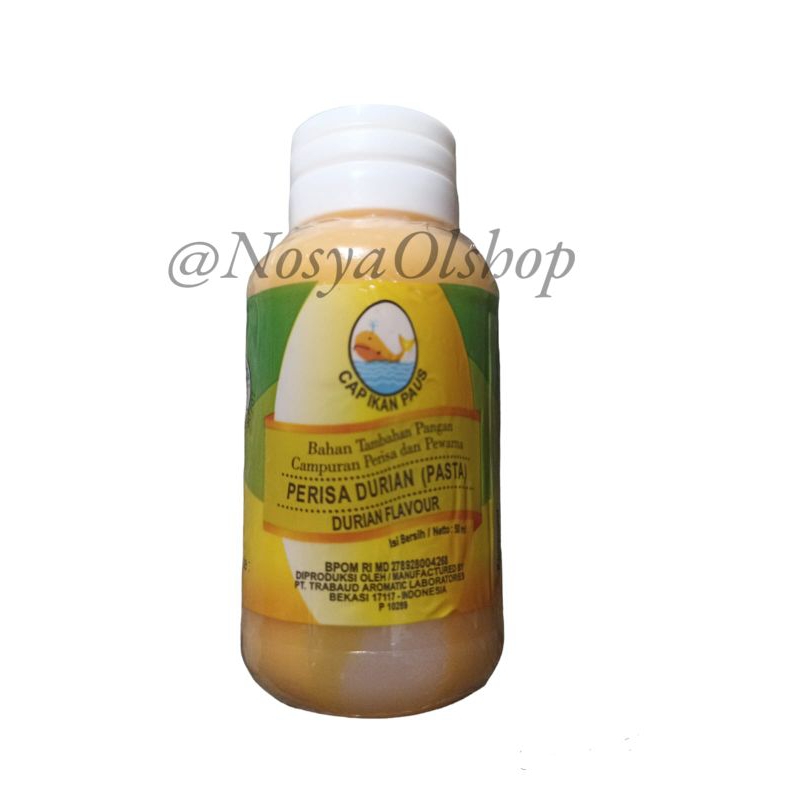 

Perisa Durian Pasta Cap Ikan Paus 50 ML