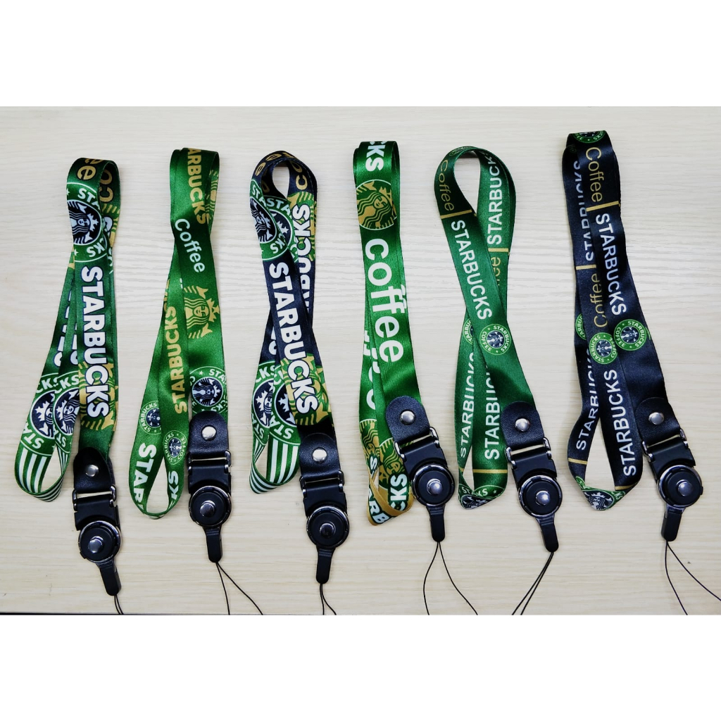 TALI LANYARD STARBUCKS | TALI GANTUNGAN HP NAME TAGE ID CARD / TALI LEHER PROMO BY.SULTAN ROXY