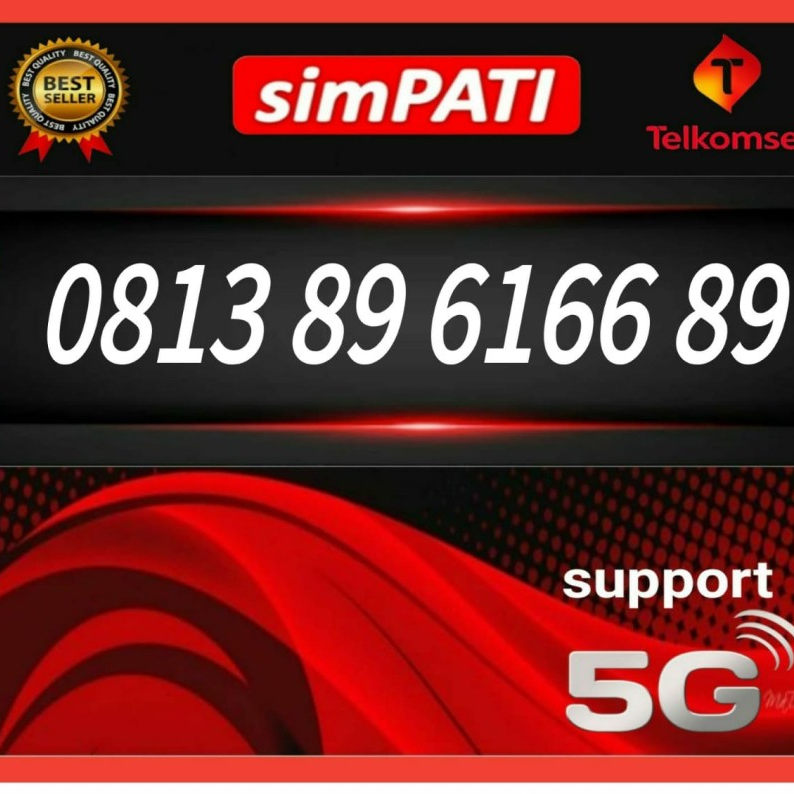 NOMOR CANTIK SIMPATI TELKOMSEL 4G/5G 0813 89 6166 89