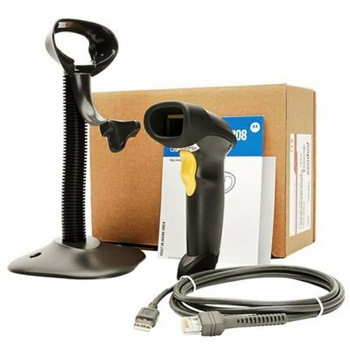 BARCODE SCANNER 1D ZEBRA SYMBOL LS2208 / LS-2208 / LS 2208 WITH STAND