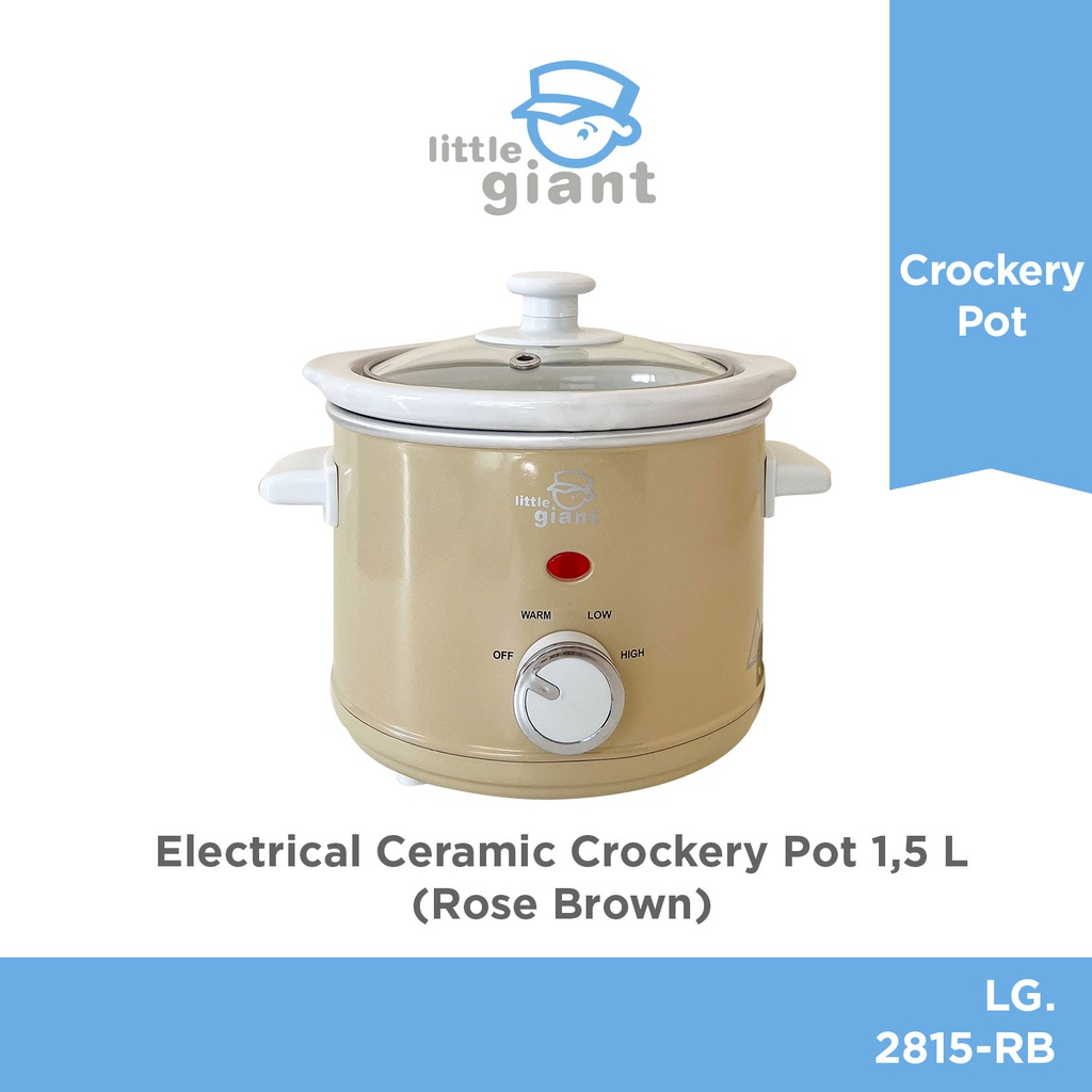 Little Giant Electrical Ceramic Crockery Pot 1.5 Liter LG.2815