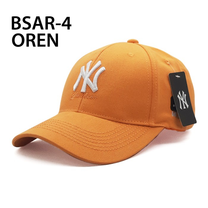 Topi pria Sport Trendy distro catton Pria Wanita NY Distro Polos MLB Gaya Korea PREMIUM Bordir I5J2 