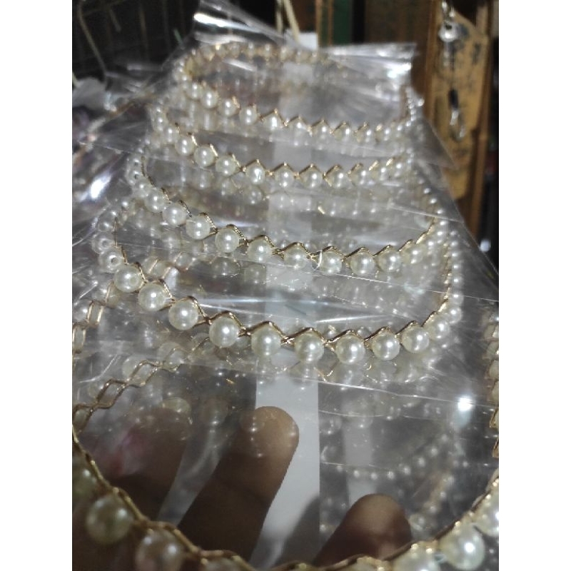 6 pcs bando mutiara import besi kuning premium