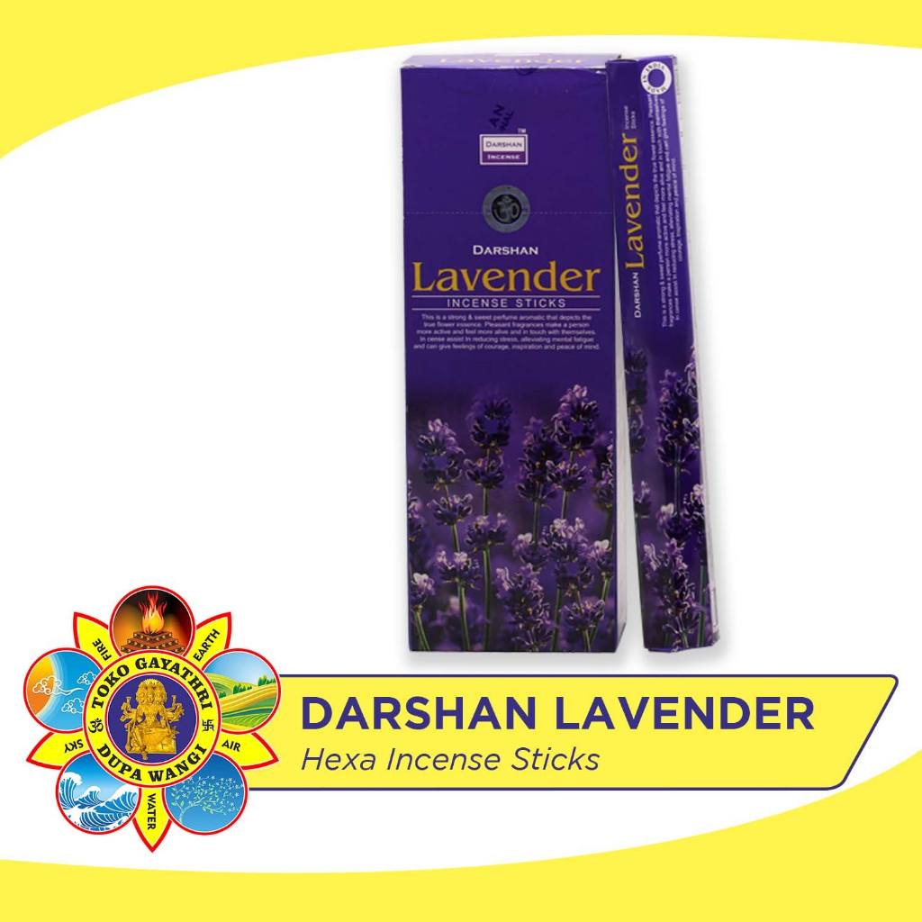 Dupa India Aromaterapi Hexa - Darshan Lavender
