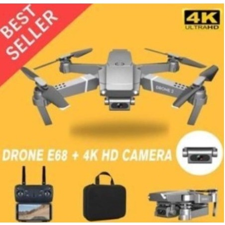 Drone E68 Mini RC 4K HD Camera WIFI FPV APP Controle Quadcopter Selfie