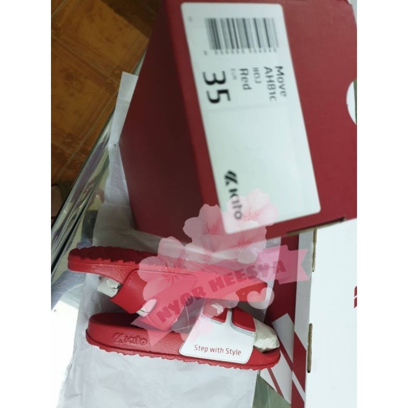 Kito th sandal x bright color red